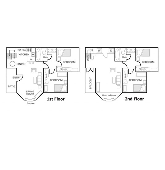 4 Bed 2 Bath Townhouse Rendering