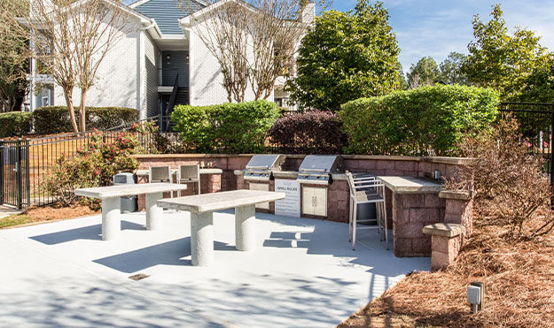 Poolside Grilling Area