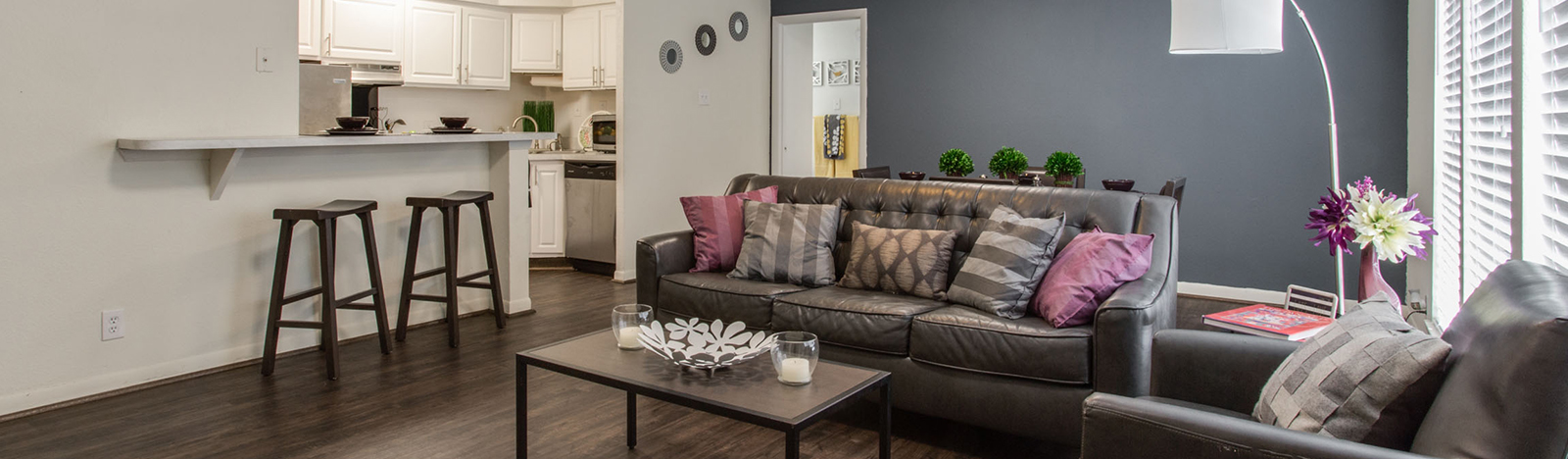 Furnished apartment living room