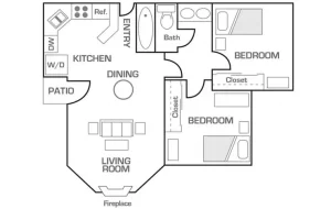 two bedroom apartment