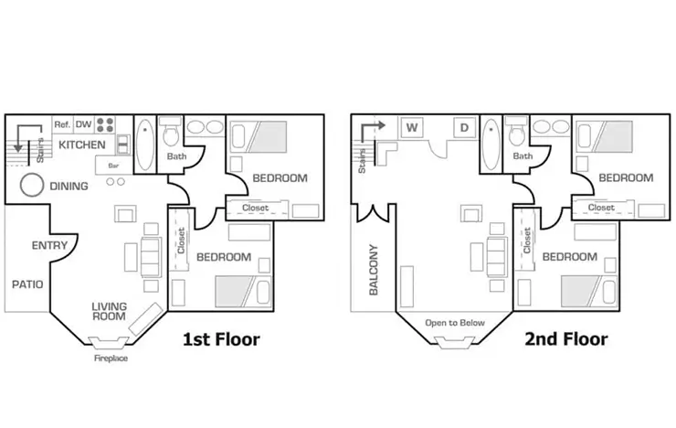 4 Bedroom Townhouse Floor plan