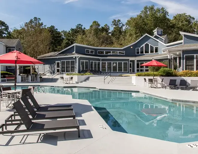 resort style pool