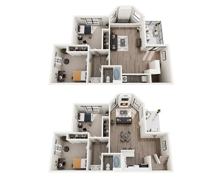 4 Bedroom Townhouse Floor plan