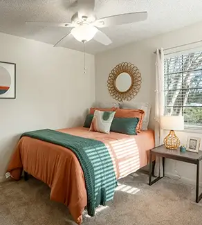 furnished bedroom